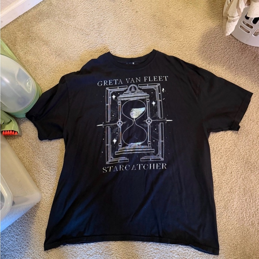 Official Greta Van Fleet Black 'Starcatcher' Graphic Tee